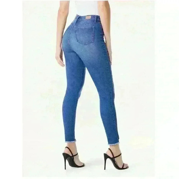 Sofia Jeans Rosa Hi Rise Curvy Ankle destructed hem midwash size 6S chic dress - Picture 13 of 16